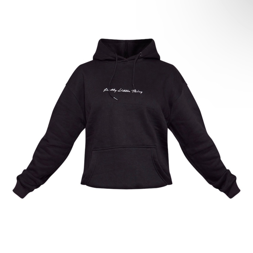 PRETTYLITTLETHING Black Hoodie